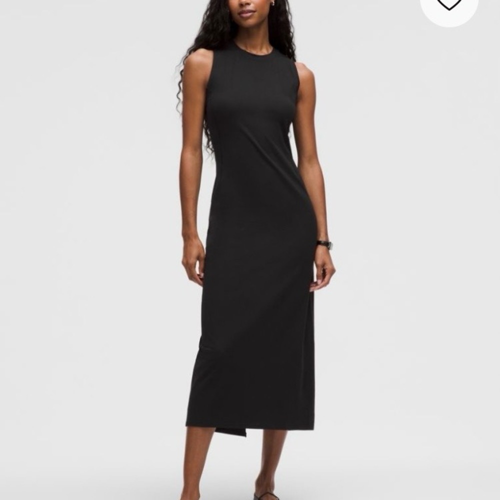 SOLD-lululemon athletica Black Midi Dress